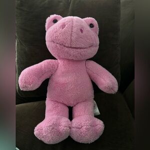 Build a bear pink frog plush
